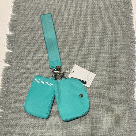 lululemon athletica Accessories - Lululemon NWT Aqua Dual Pouch Wristlet Set